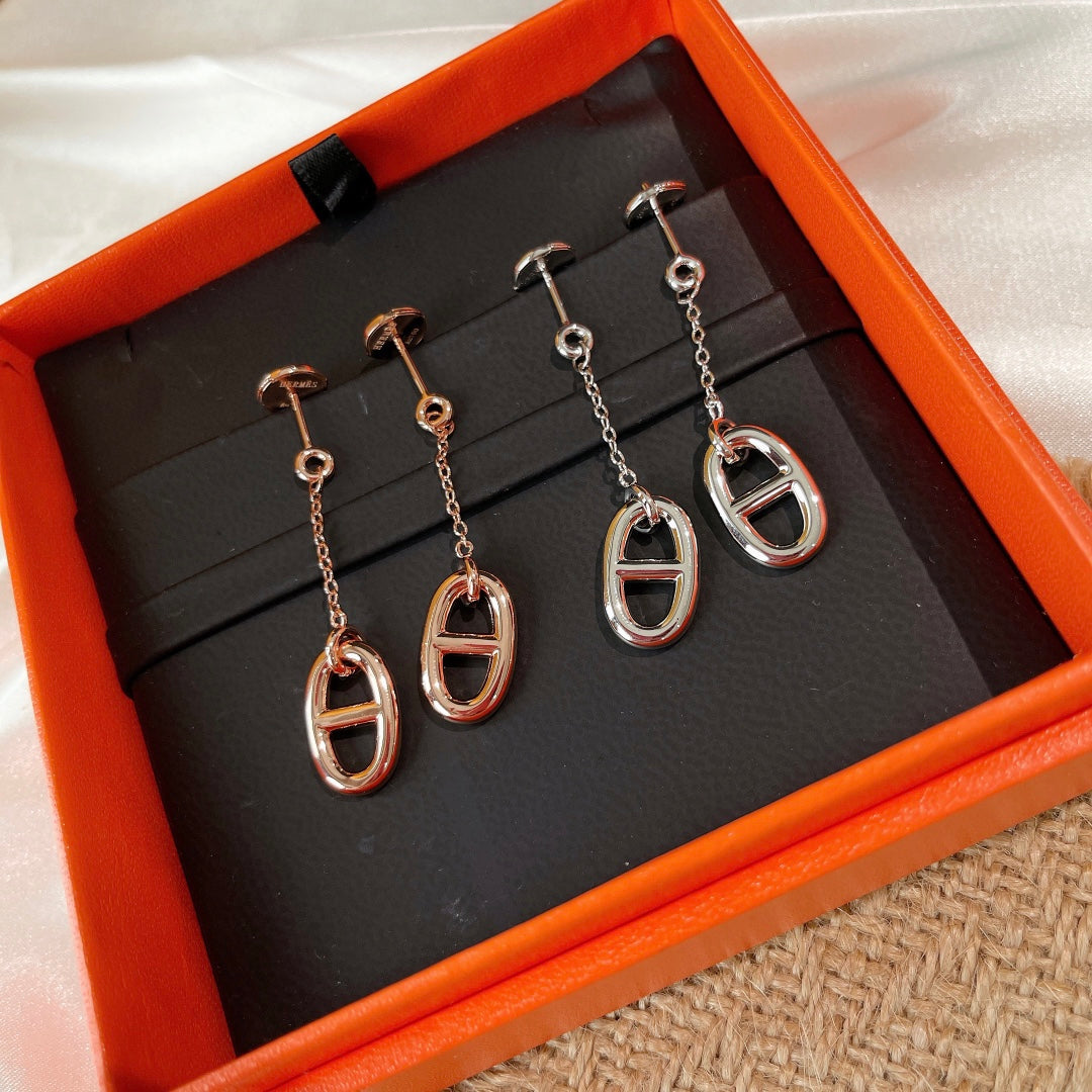 [LORA]CHAINE TASSEL EARRINGS