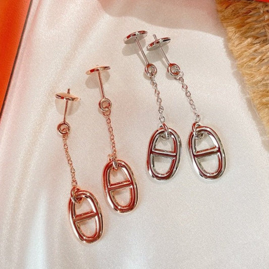 [LORA]CHAINE TASSEL EARRINGS