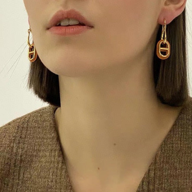 [LORA]HM O'MAILLON GOLD EARRINGS