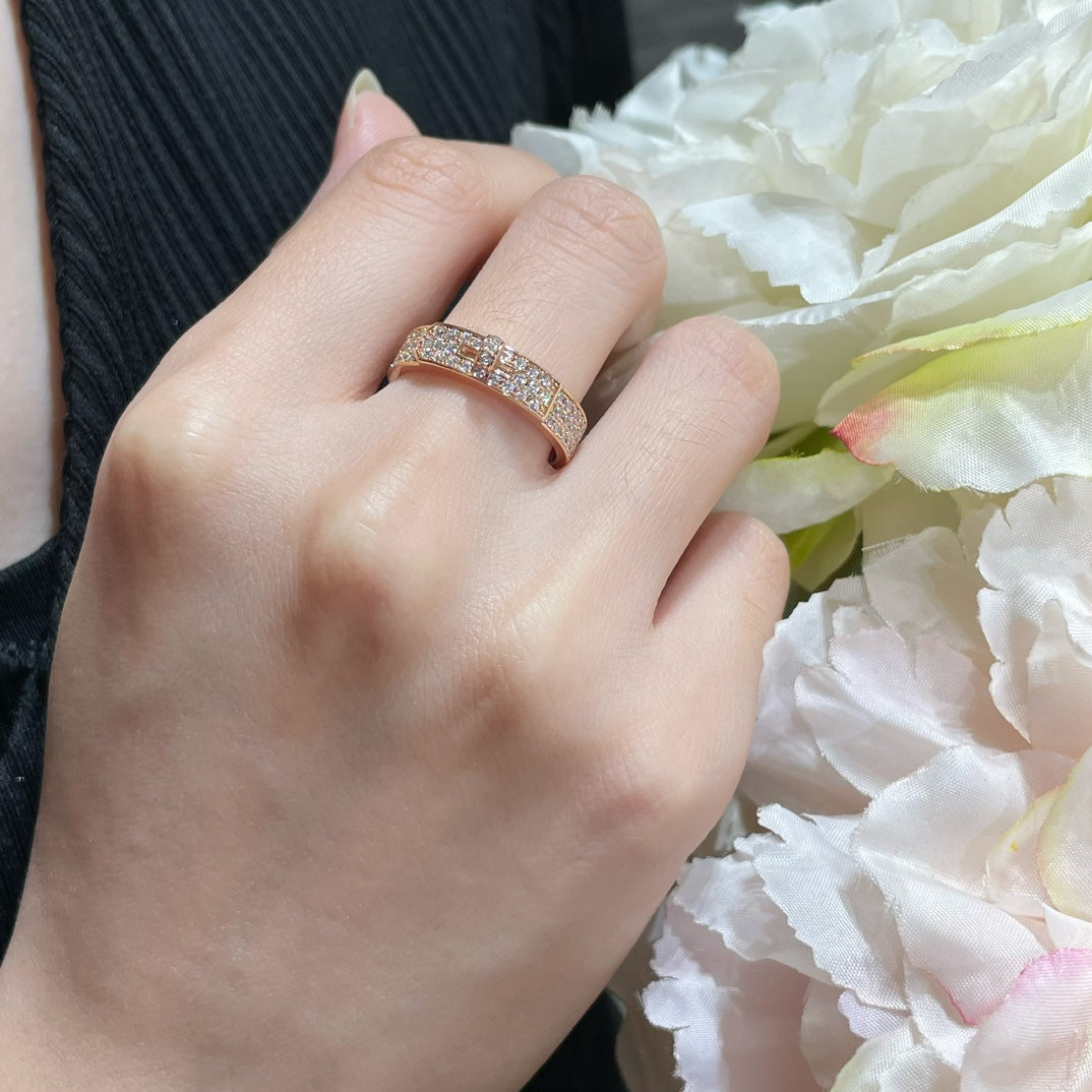 [LORA]KELLY PINK GOLD DIAMOND RING