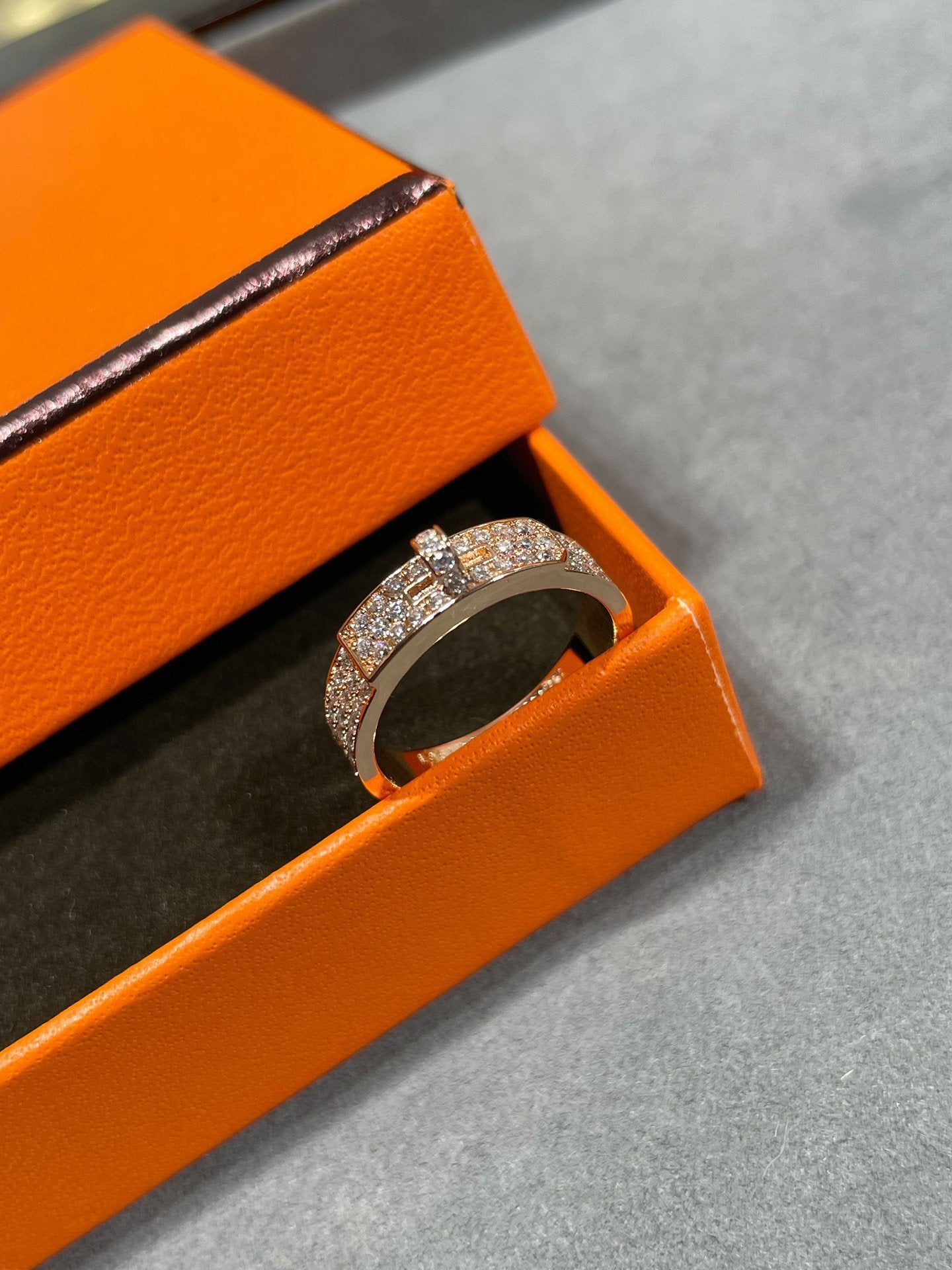 [LORA]KELLY PINK GOLD DIAMOND RING