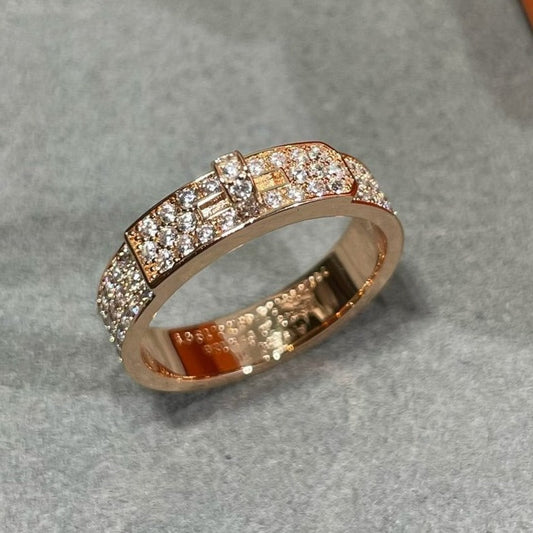 [LORA]KELLY PINK GOLD DIAMOND RING