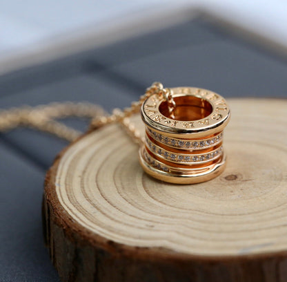 [LORA]ZERO 1 PINK GOLD DIAMOND NECKLACE