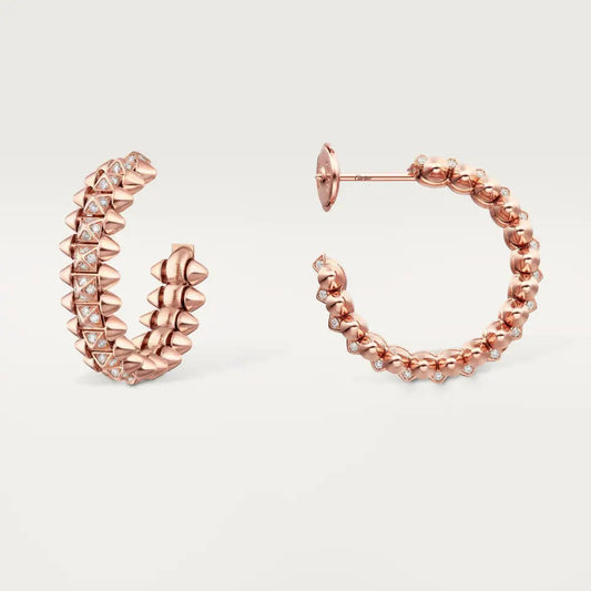 [Lora] CLASH 6.4MM FULL DIAMOND SMALL EARRINGS