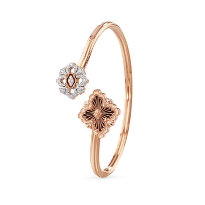 [Lora JEWELRY] OPERA TULLE  GOLD BRACELET WITH ENAMEL BACKGROUND