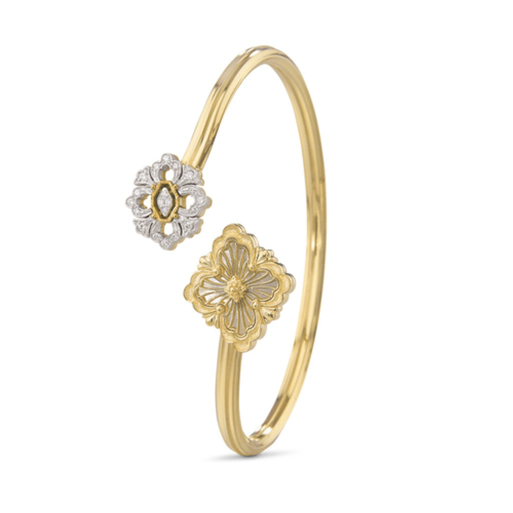 [Lora JEWELRY] OPERA TULLE  GOLD BRACELET WITH ENAMEL BACKGROUND