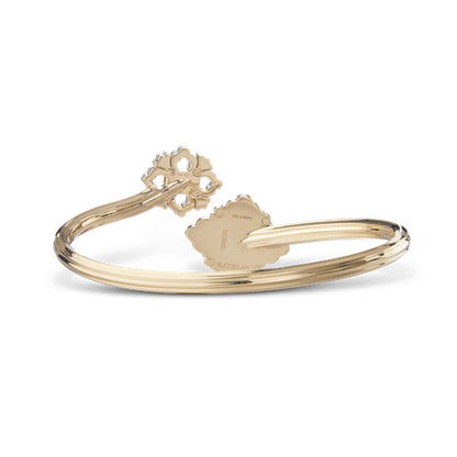 [Lora JEWELRY] OPERA TULLE  GOLD BRACELET WITH ENAMEL BACKGROUND