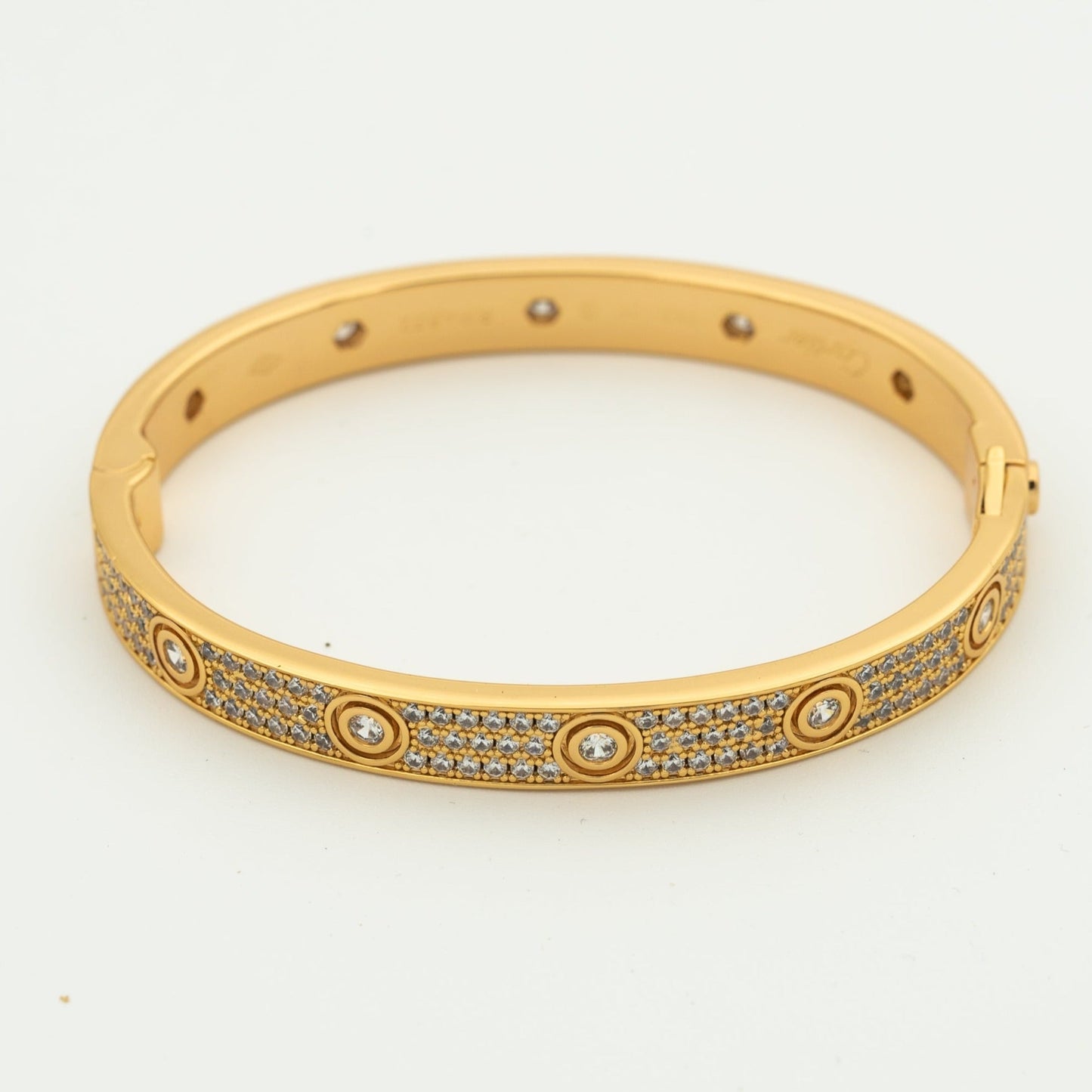 [LORA]LOVE BRACELET 6.1MM DIAMOND-PAVED 10 BIG DIAMONDS