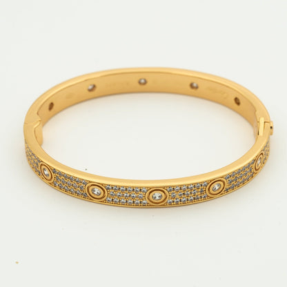 [LORA]LOVE BRACELET 6.1MM DIAMOND-PAVED 10 BIG DIAMONDS