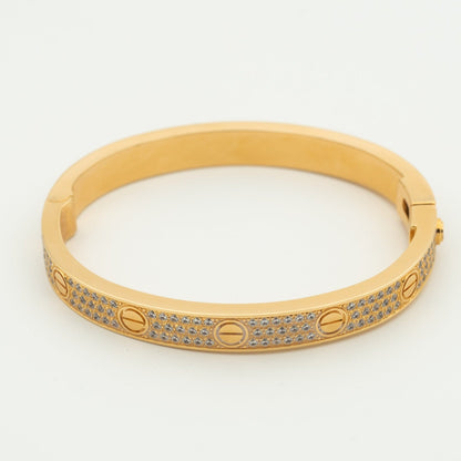 [LORA]LOVE BRACELET 6.1MM DIAMOND-PAVED