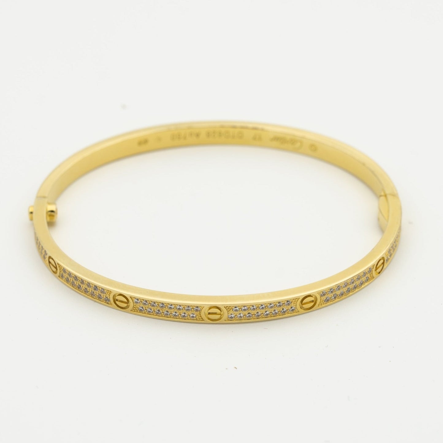 [LORA]LOVE BRACELET 3.65MM DIAMOND-PAVED