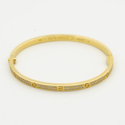 [LORA]LOVE BRACELET 3.65MM DIAMOND-PAVED