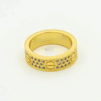 [LORA]LOVE RING 5.5MM DIAMONDS PAVED