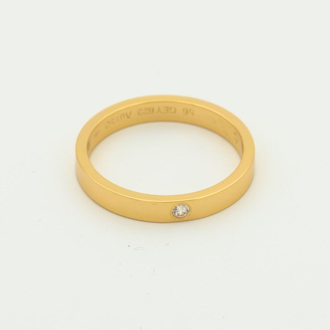 [LORA]LOVE RING 4MM 1 DIAMOND