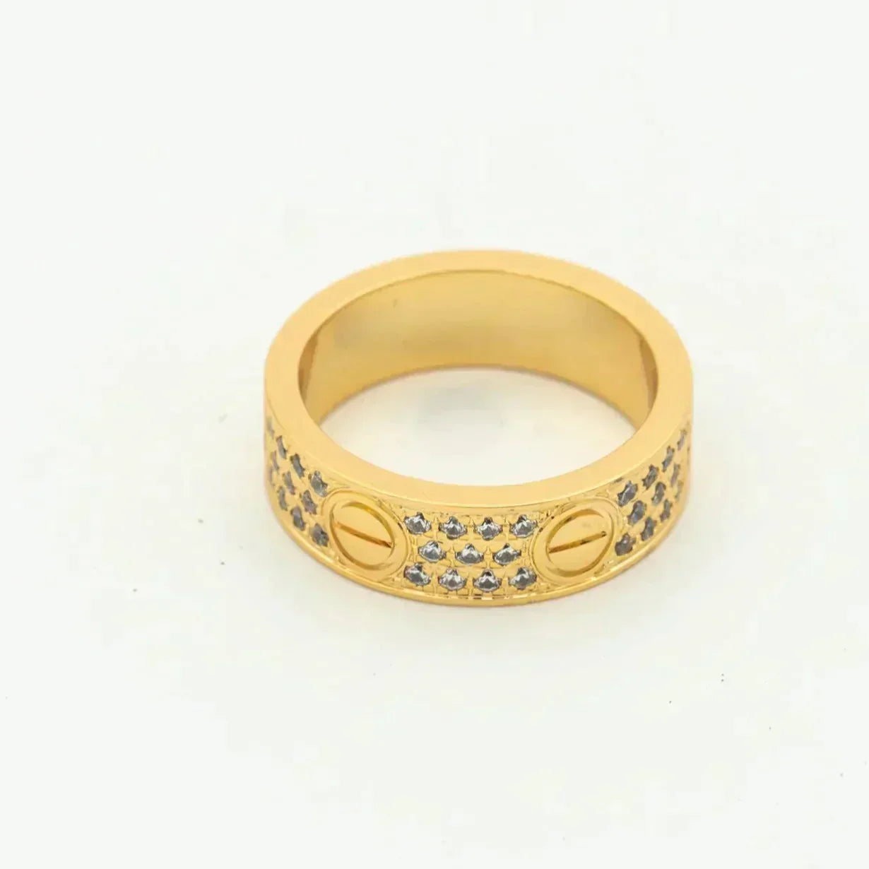 [LORA]LOVE RING 5.5MM DIAMONDS PAVED