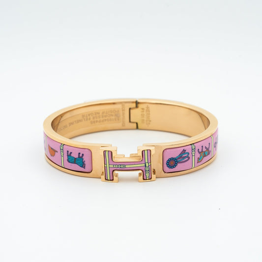 [LORA]H PINK GOLD BRACELET PINK CERAMIC
