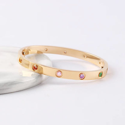 [Okajuri Jewelry]2026 RAINBOW LOVE BRACELET 6.1MM  10 DIAMONDS