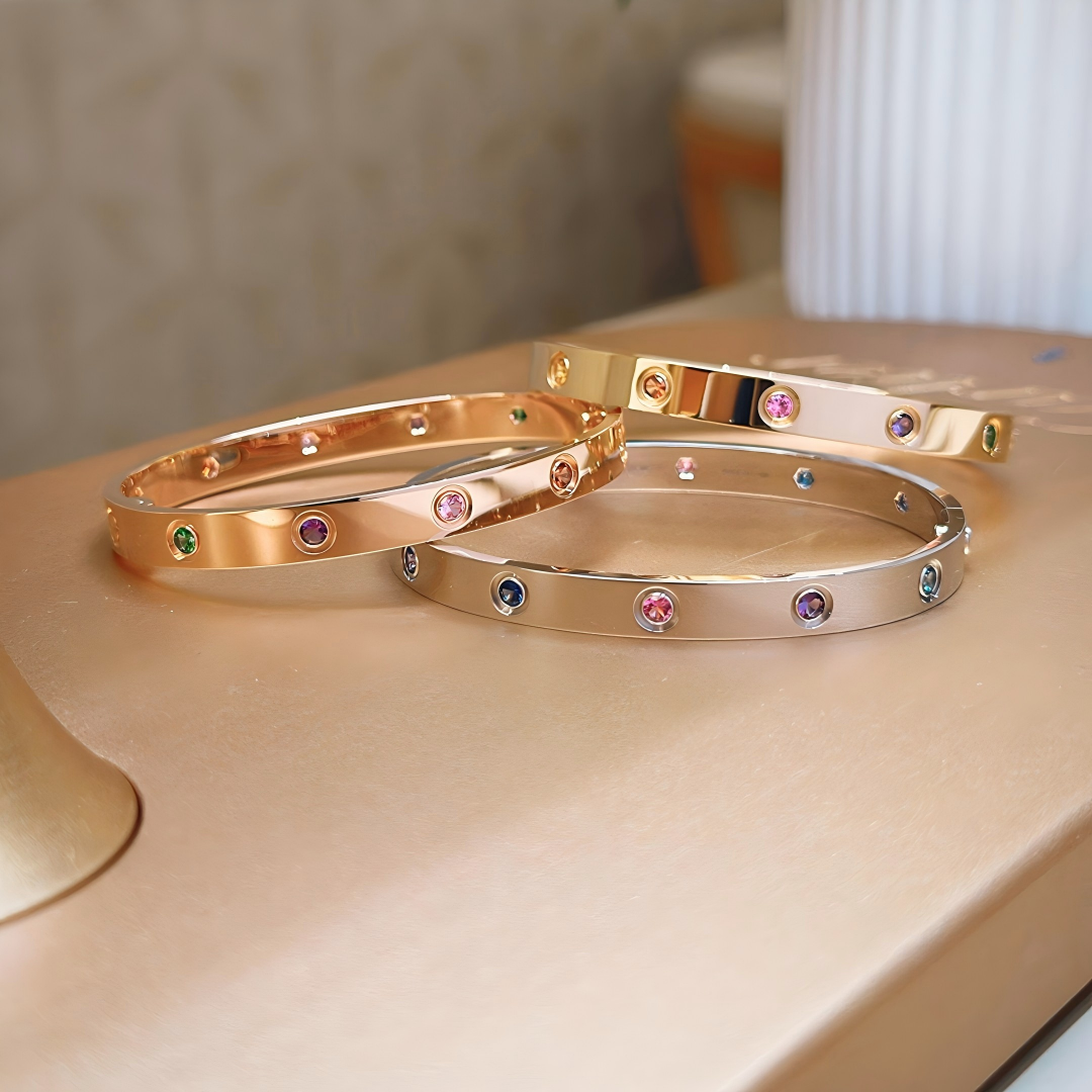 [Lora]2026 RAINBOW LOVE BRACELET 6.1MM  10 DIAMONDS