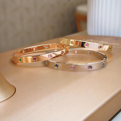 [Lora]2026 RAINBOW LOVE BRACELET 6.1MM  10 DIAMONDS