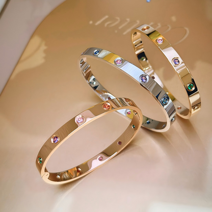 [Lora]2026 RAINBOW LOVE BRACELET 6.1MM  10 DIAMONDS