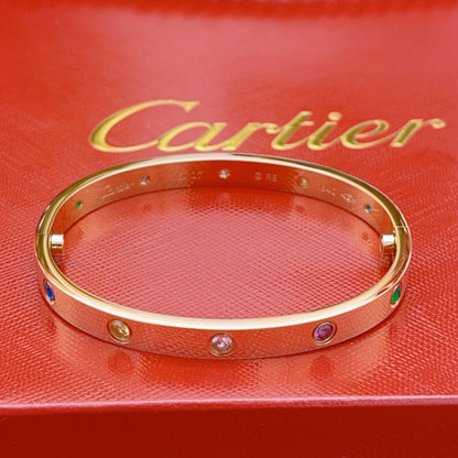 [Okajuri Jewelry]2026 RAINBOW LOVE BRACELET 6.1MM  10 DIAMONDS