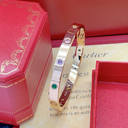 [Okajuri Jewelry]2026 RAINBOW LOVE BRACELET 6.1MM  10 DIAMONDS