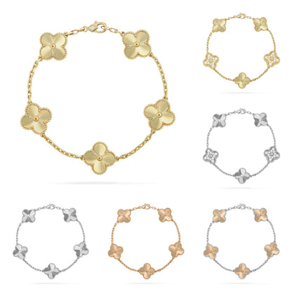 [Lora] CLOVER 5 MOTIF LASER BRACELET COLLECTION