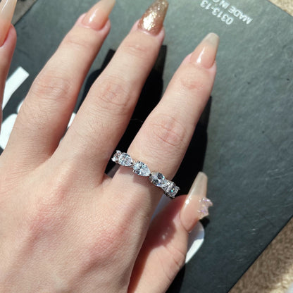 [LORA]Exquisite Pear Cut Tennis Ring