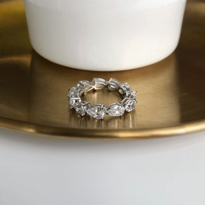 [LORA]Exquisite Pear Cut Tennis Ring