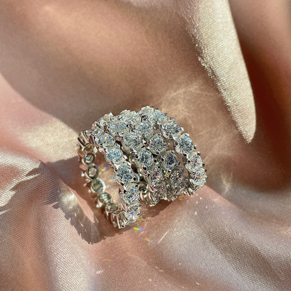 [LORA]Eternity Round Cut Tennis Ring