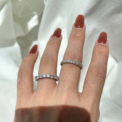 [LORA]Sparkling Round Cut Tennis Ring