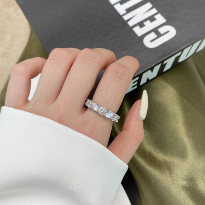 [LORA]Gorgeous Round Cut Tennis Ring