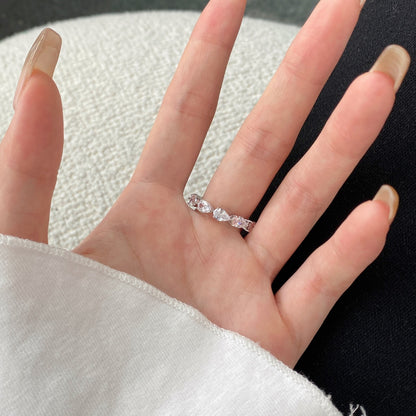 [LORA]Exquisite Pear Cut Tennis Ring