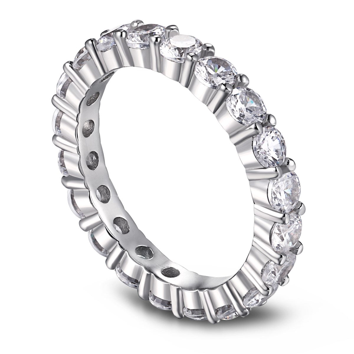 [LORA]Sparkling Round Cut Tennis Ring