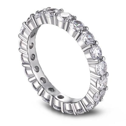 [LORA]Sparkling Round Cut Tennis Ring
