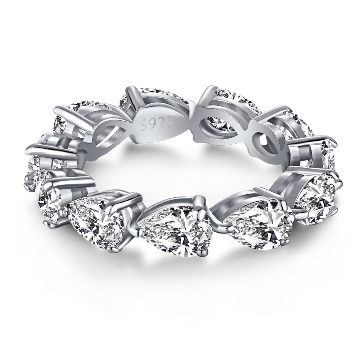 [LORA]Exquisite Pear Cut Tennis Ring
