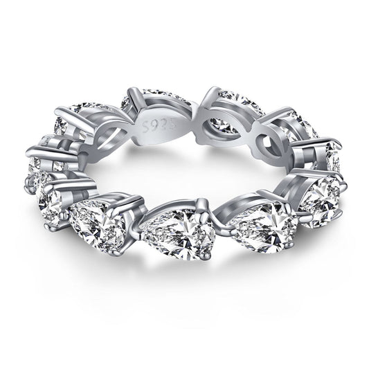 [LORA]Exquisite Pear Cut Tennis Ring