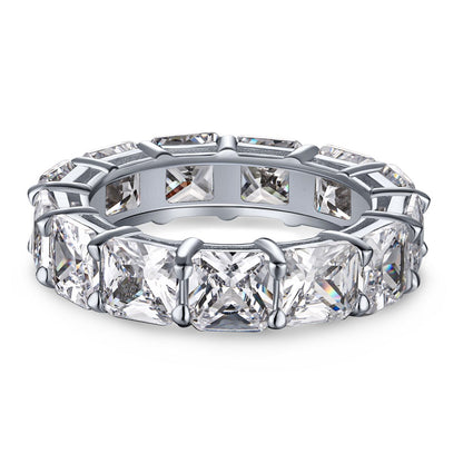 [LORA]Elegant Princess Cut Tennis Ring