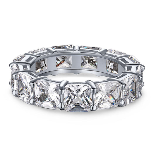[LORA]Elegant Princess Cut Tennis Ring