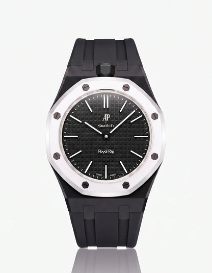 Silicone Strap & Case Royal Pop Ocho Negro(Customize  Colors)