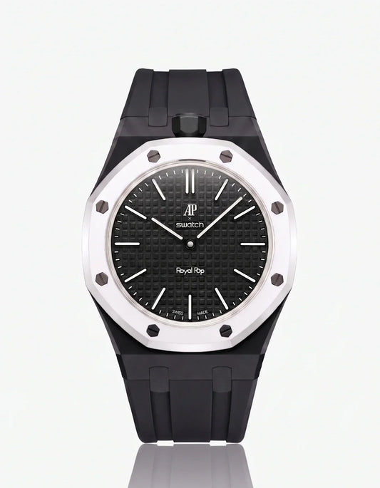 Silicone Strap & Case Royal Pop Ocho Negro(Customize  Colors)