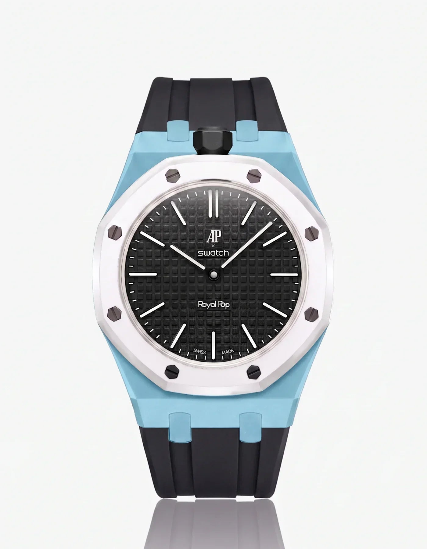 Silicone Strap & Case Royal Pop Ocho Negro(Customize  Colors)