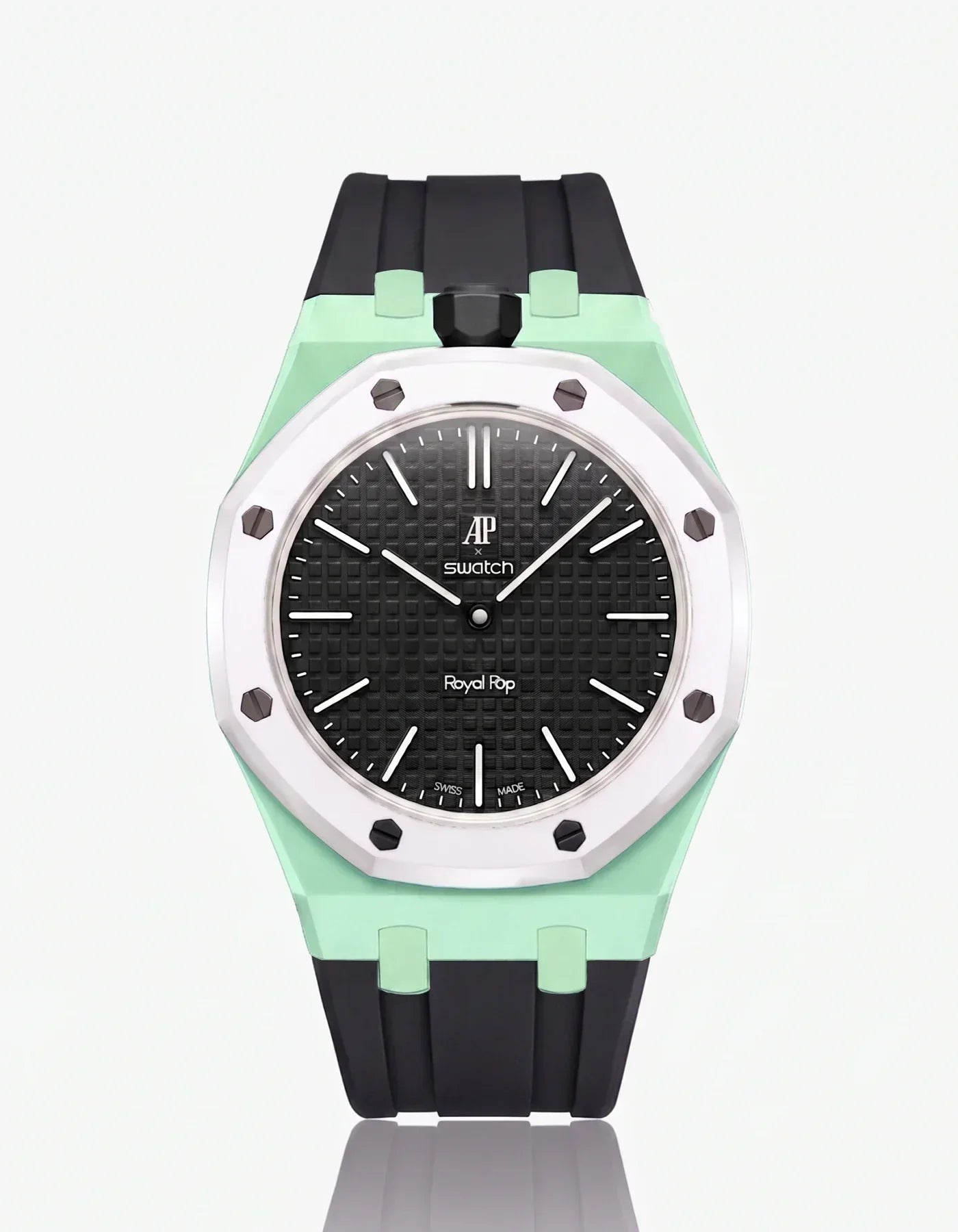 Silicone Strap & Case Royal Pop Ocho Negro(Customize  Colors)