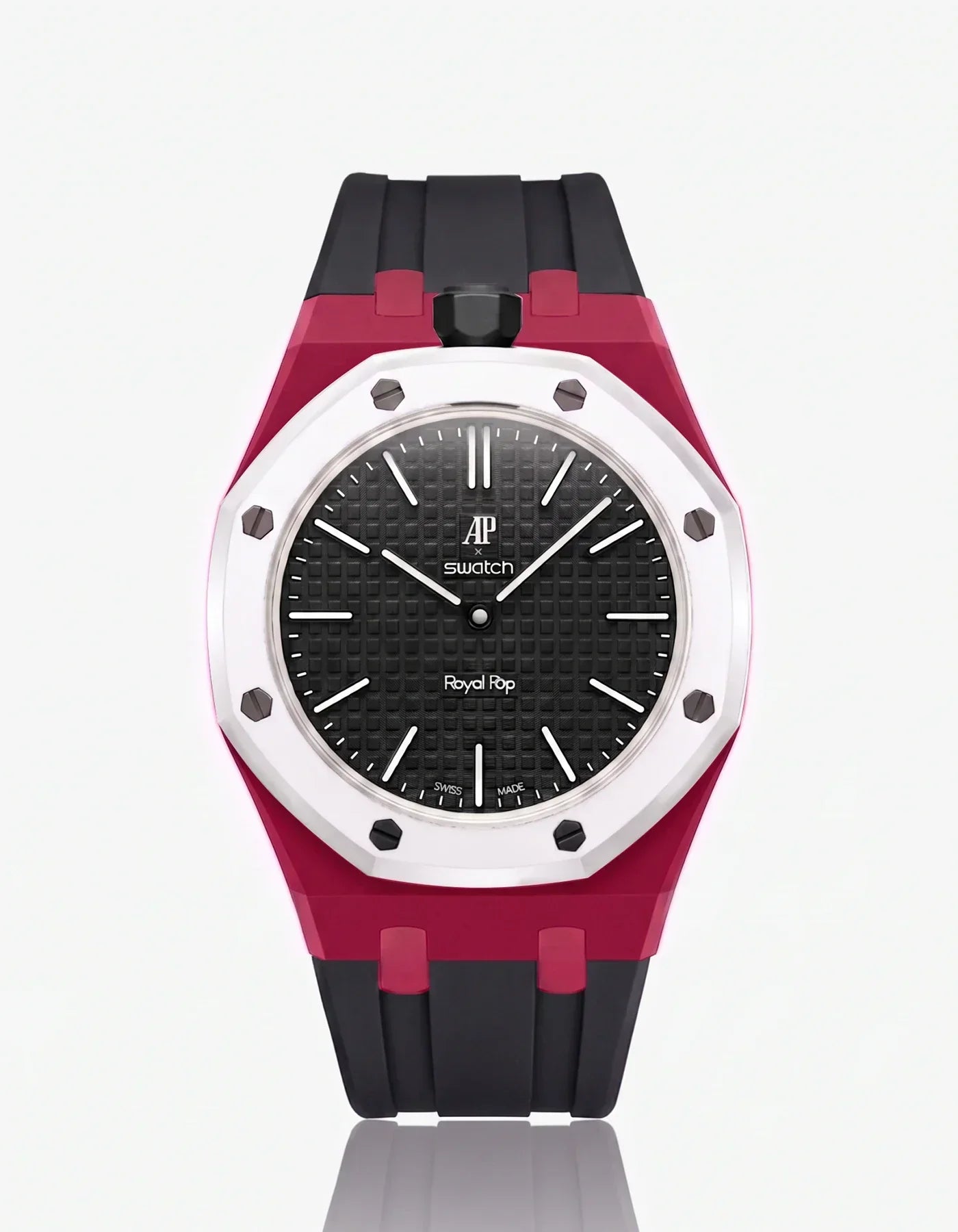 Silicone Strap & Case Royal Pop Ocho Negro(Customize  Colors)