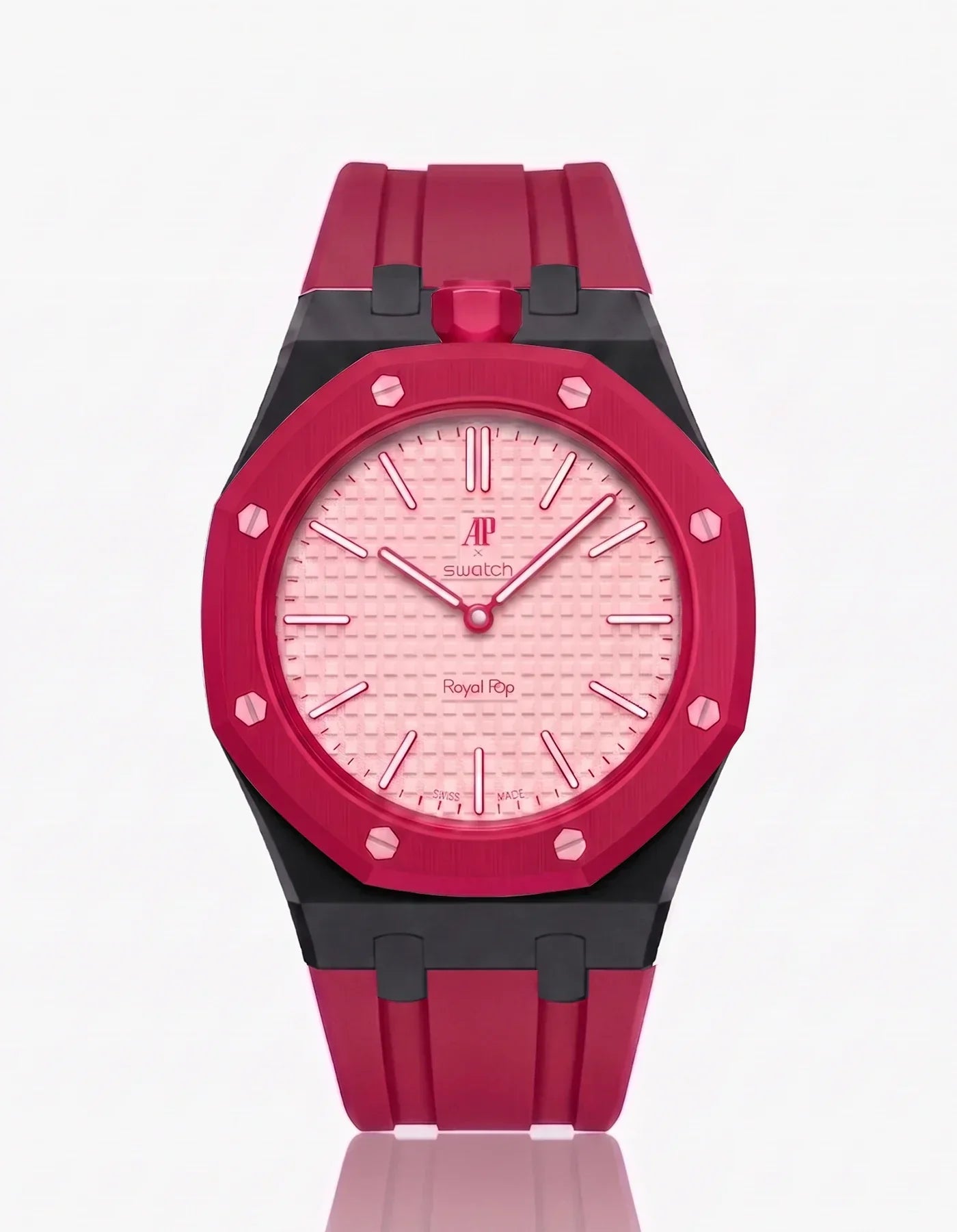 Silicone Strap &  Case  Royal Pop Otto Rosso(Customize  Colors)