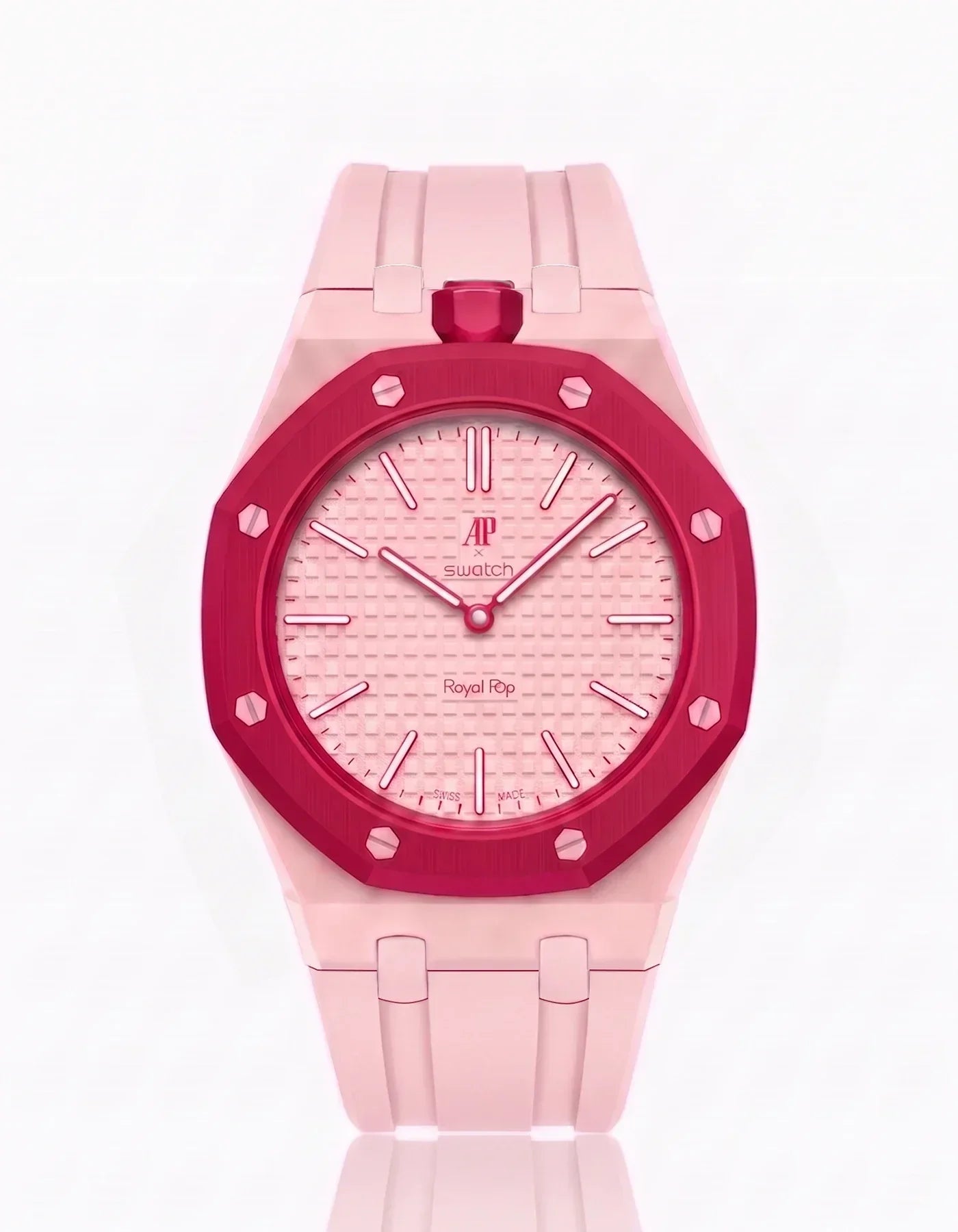 Silicone Strap &  Case  Royal Pop Otto Rosso(Customize  Colors)