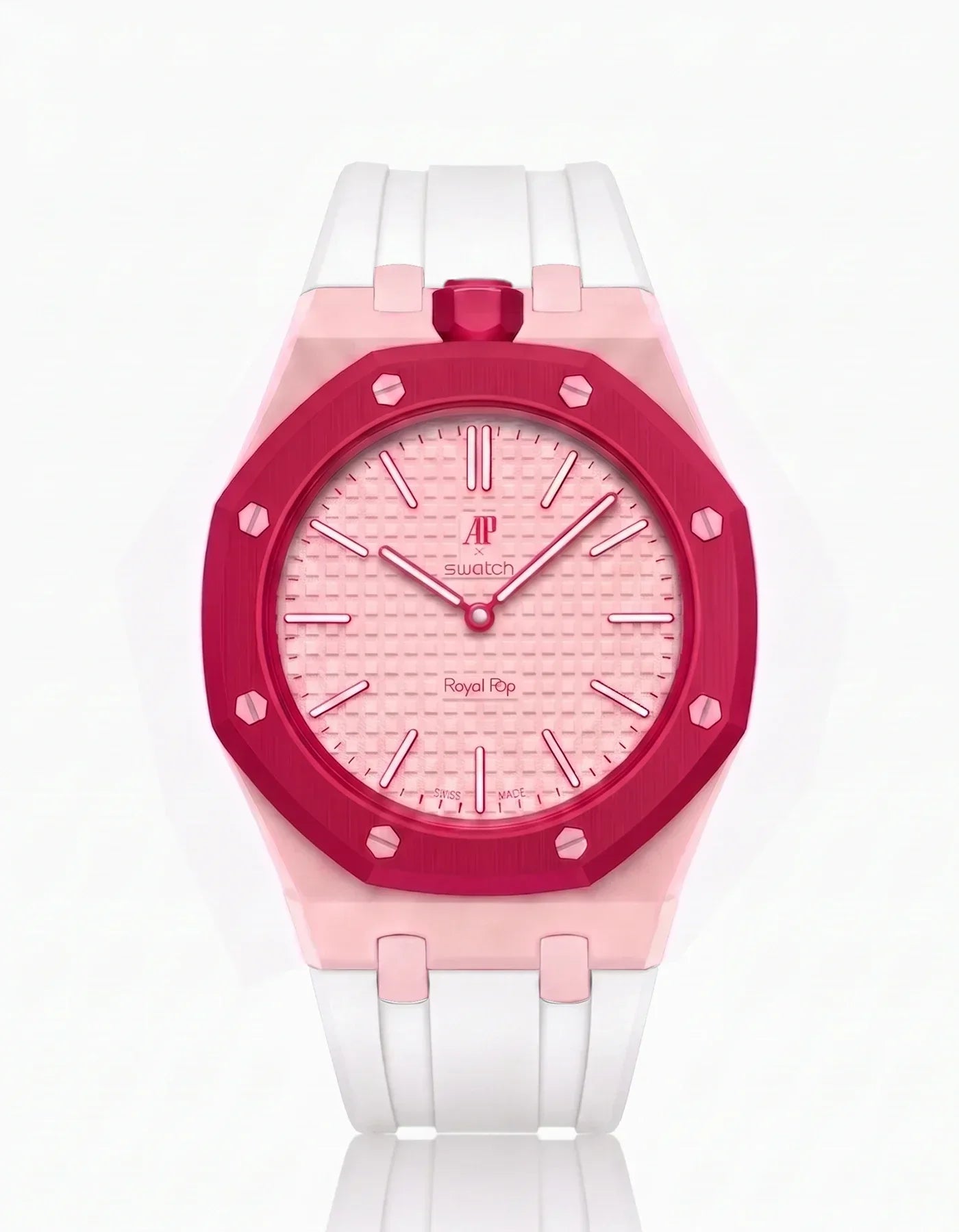 Silicone Strap &  Case  Royal Pop Otto Rosso(Customize  Colors)