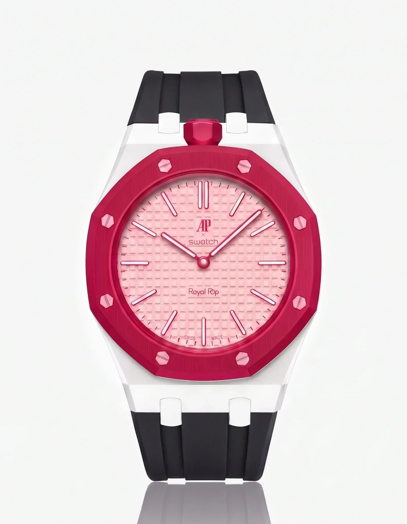 Silicone Strap &  Case  Royal Pop Otto Rosso(Customize  Colors)