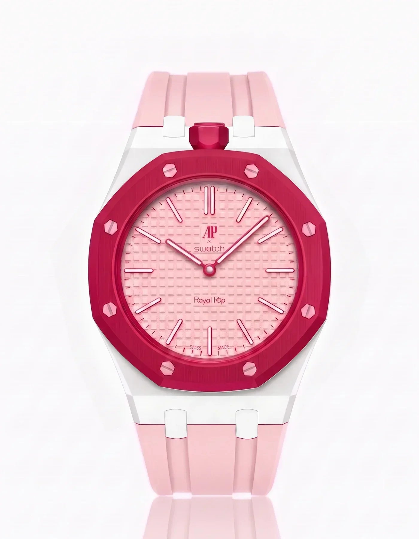 Silicone Strap &  Case  Royal Pop Otto Rosso(Customize  Colors)