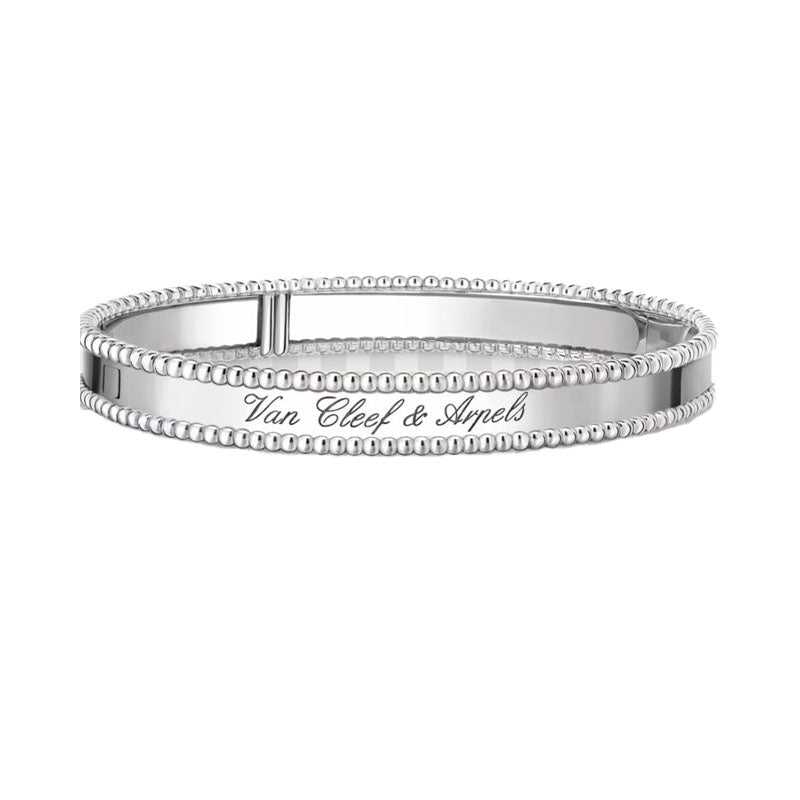 [Lora]CLOVER PERLEE BRACELET SIGNATURE ENGRAVING SERIES